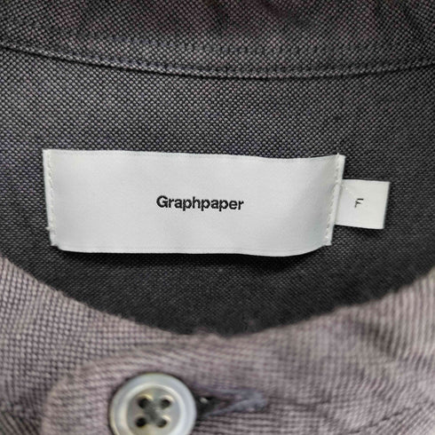 グラフペーパー Graphpaper 23SS S/S OVERSIZED BAND COLLAR SHIRT メンズ FREE
