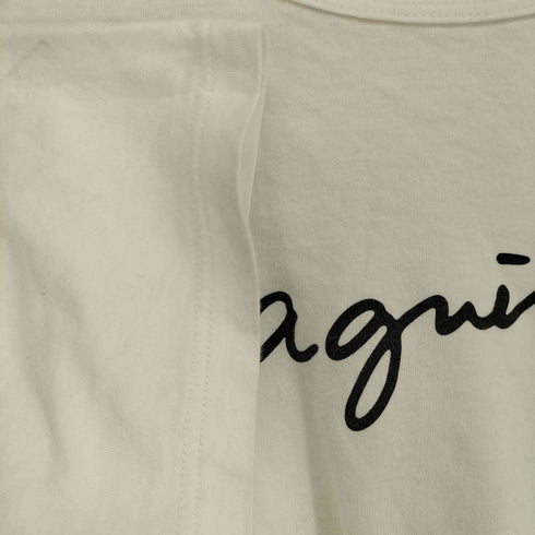 アニエスベー agnes b. PARIS フロントロゴプリントクルーネックTシャツ レディース JPN:1