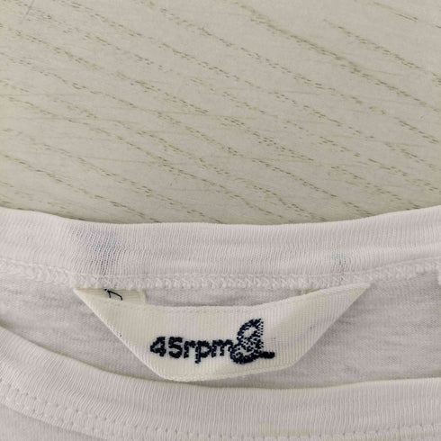フォーティーファイブアールピーエム 45rpm 染み込みプリントTシャツ レディース 2
