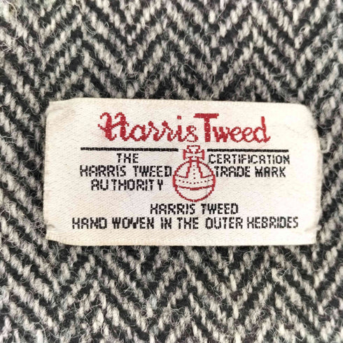 ハリスツイード Harris Tweed 異素材切替ヘリンボーンレザーグローブ メンズ 22cm