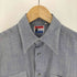 chamois デカ襟 ラウンドカット シャンブレーシャツ タンガリーシャツ メンズ import:M