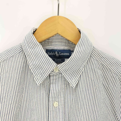 ラルフローレン RALPH LAUREN BLAKE シアサッカーストライプシャツ メンズ import:M