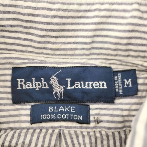 ラルフローレン RALPH LAUREN BLAKE シアサッカーストライプシャツ メンズ import:M