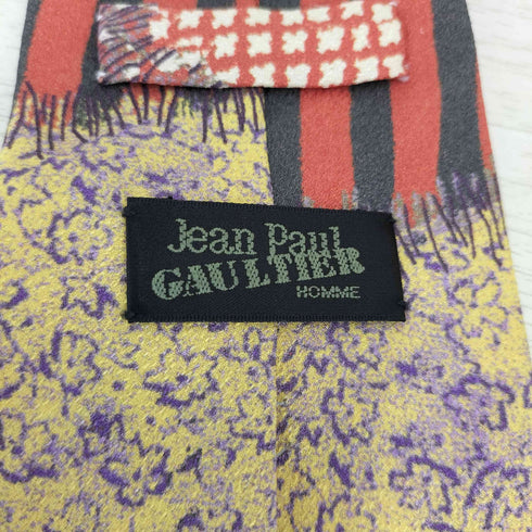 ジャンポールゴルチエオム Jean Paul GAULTIER HOMME 総柄デザインネクタイ メンズ
