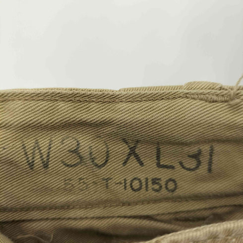 ユーエスアーミー U.S. ARMY 50S M-45 KHAKI CHINO TROUSER メンズ W30