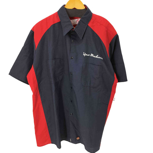 レッドキャップ RED KAP ダブルポケット ボックスS/Sワークシャツ バイカラー メンズ JPN:XXL