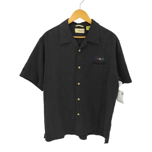 キューバベラ CUBAVERA 90s レーヨン 企業刺繍 オープンカラーシャツ メンズ JPN:L