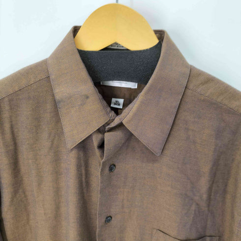ヴァンヒューゼン VAN HEUSEN 90S 茶系玉虫 L/Sシャツ 襟芯 タマムシ 玉蟲 メンズ 16 1/2