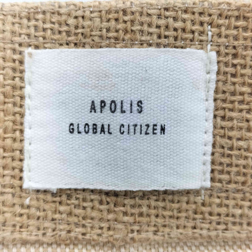 APOLIS 両面プリント ジュートトートバッグ レディース