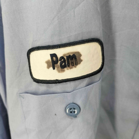 シンタス CINTAS 2XL ダブルポケット ワッペンL/Sワークシャツ 企業 蛍光 テープ オーバーサイズ メンズ 2XL