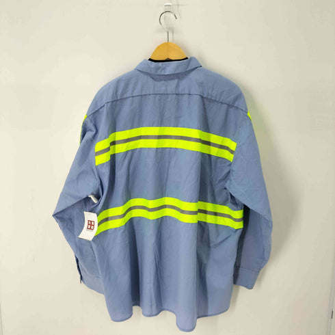シンタス CINTAS 2XL ダブルポケット ワッペンL/Sワークシャツ 企業 蛍光 テープ オーバーサイズ メンズ 2XL