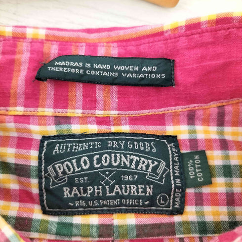 ポロカントリーラルフローレン POLO COUNTRY RALPH LAUREN ボタンダウンシャツ メンズ import:L