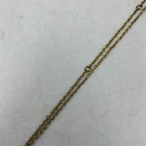 SLV925 刻印 メッキ ストーントップ ネックレス メンズ