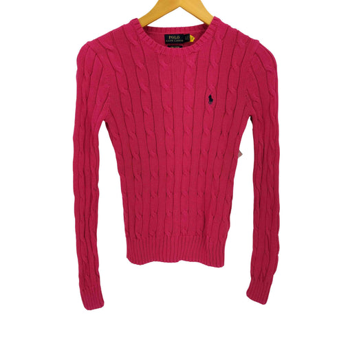 ポロラルフローレン POLO RALPH LAUREN PIMA COTTON ケーブル編みニット レディース import:XS