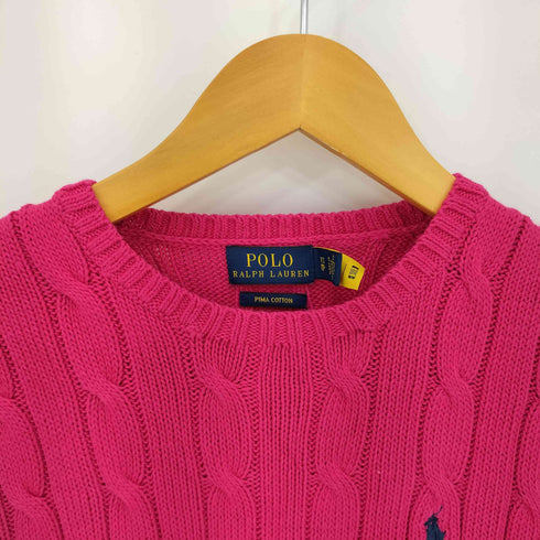 ポロラルフローレン POLO RALPH LAUREN PIMA COTTON ケーブル編みニット レディース import:XS