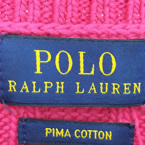 ポロラルフローレン POLO RALPH LAUREN PIMA COTTON ケーブル編みニット レディース import:XS
