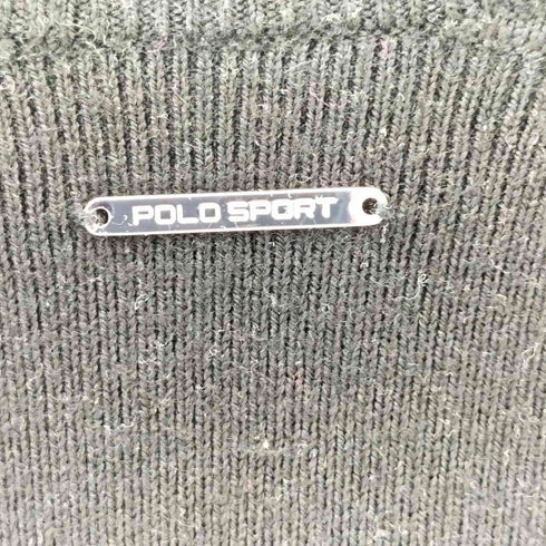 ラルフローレン RALPH LAUREN ショルダーデザイン メリノウール混ジップニット レディース