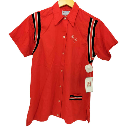 ヒルトン HILTON 70-80s USA製 ボーリングシャツ 開襟シャツ レディース US:36