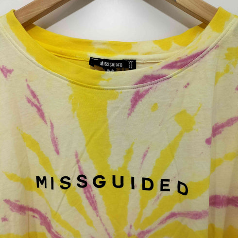 MISSGUIDED タイダイ柄 ショートスリーブ クルーネックTシャツ メンズ US 14