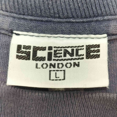 SCIENCE LONDON イギリス製 両面プリント 半袖Tシャツ メンズ L