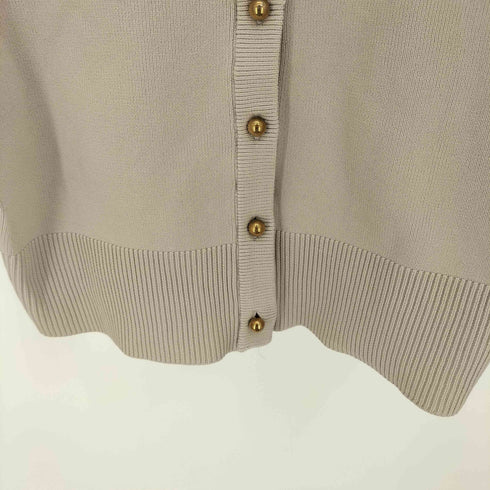 ナチュラルクチュール natural couture 23AW お家で洗える薄金ころん釦カーディガン レディース FREE