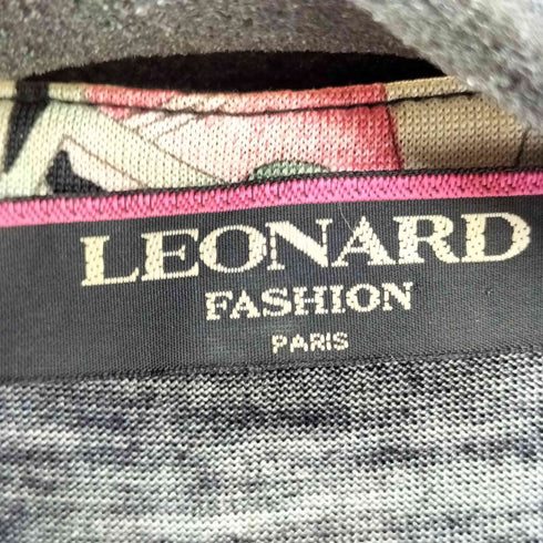 レオナール LEONARD シルク混花柄 L/S ワンピース レディース JPN:L