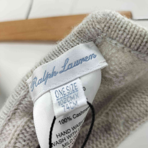 ラルフローレン RALPH LAUREN ケーブル編みカシミヤ100%ブランケット レディース ONE SIZE