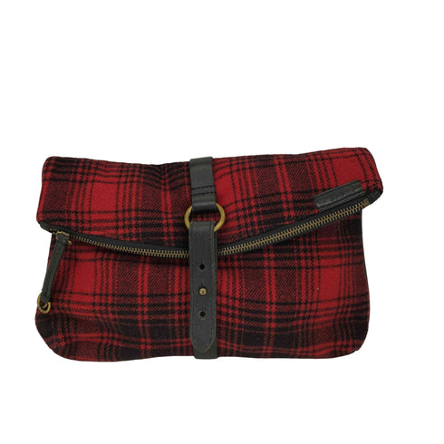 ラグビーラルフローレン Rugby Ralph Lauren グレンチェックウールクラッチバッグ BAGS ACCESSARIES メンズ