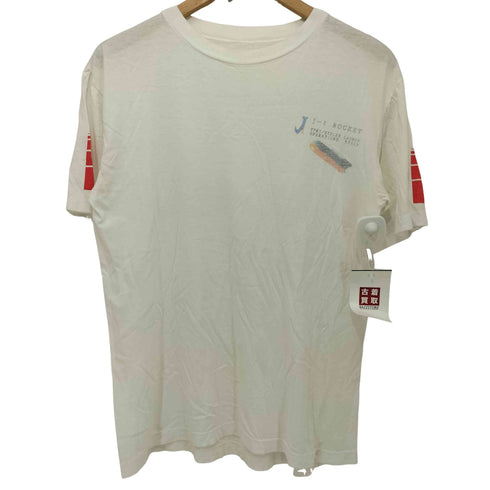 90S J-I ロケット プリント シングルステッチ ショートスリーブ クルーネックTシャツ メンズ