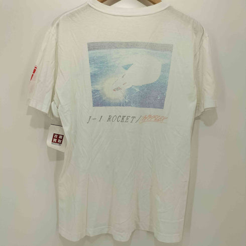 90S J-I ロケット プリント シングルステッチ ショートスリーブ クルーネックTシャツ メンズ