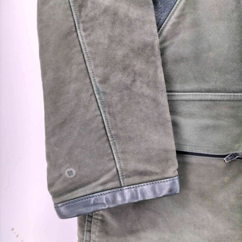 turima レザー切替ジャケット メンズ
