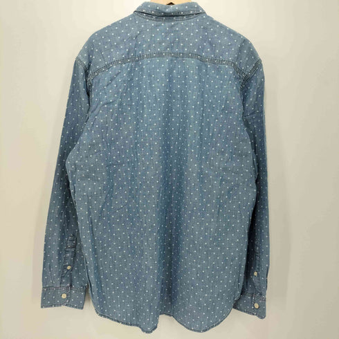 ギャップ Gap 2015 ドット柄 シャンブレー ワークシャツ メンズ import:XL