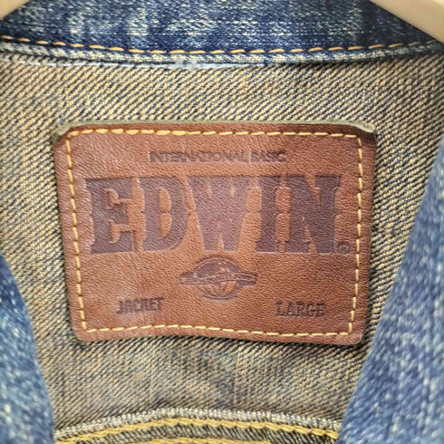 エドウィン EDWIN EMK-1535 3rd デニム トラッカージャケット メンズ import:L