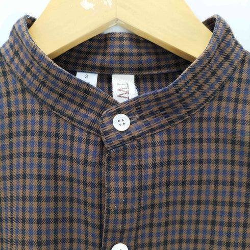 トラディショナルウェザーウェア Traditional Weatherwear L/S バンドカラーチェック柄ロングシャツ レディース JPN:S