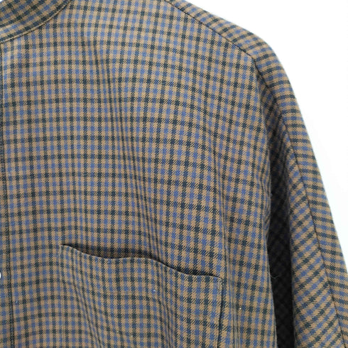 トラディショナルウェザーウェア Traditional Weatherwear L/S バンドカラーチェック柄ロングシャツ レディース JPN:S