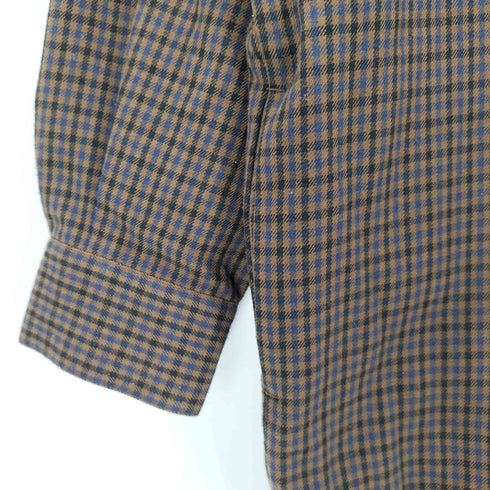 トラディショナルウェザーウェア Traditional Weatherwear L/S バンドカラーチェック柄ロングシャツ レディース JPN:S