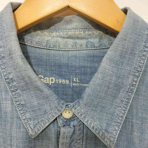 ギャップ Gap 2016 シャンブレー ワークシャツ メンズ import:XL