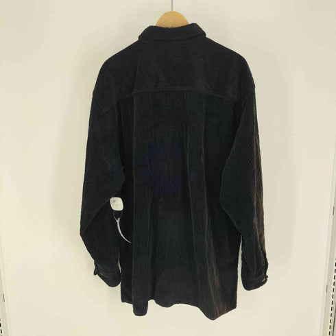 ヴァンヒューゼン VAN HEUSEN 00S 太畝 コーデュロイシャツ メンズ import:L