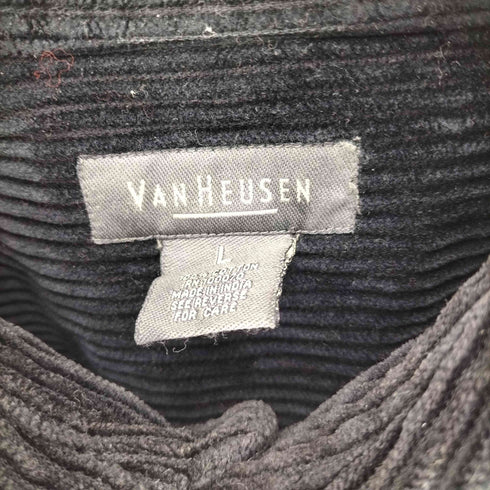 ヴァンヒューゼン VAN HEUSEN 00S 太畝 コーデュロイシャツ メンズ import:L