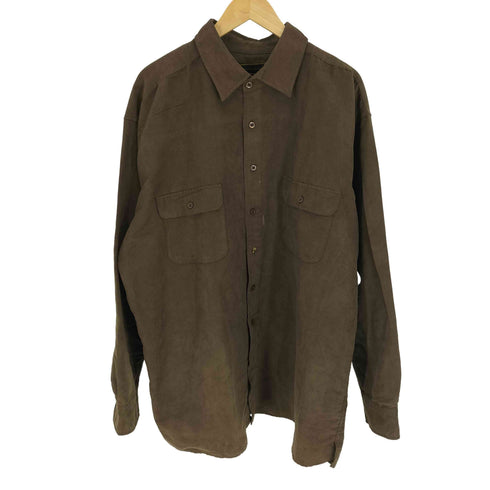 ジョージズ GEORGE 90S Foreman ポリスウェード スムース ビッグサイズ L/S シャツ メンズ 1X/BIG