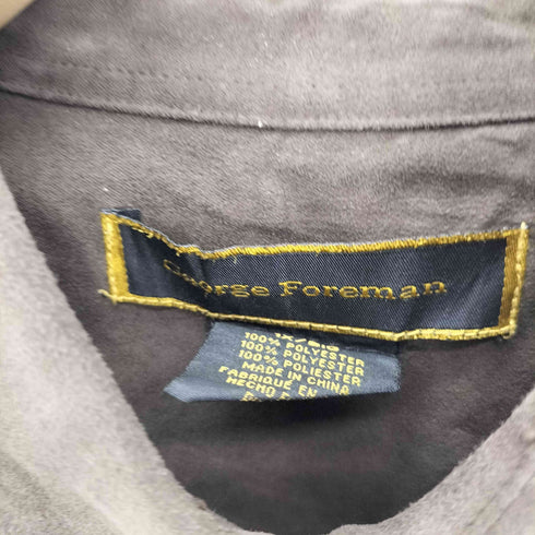 ジョージズ GEORGE 90S Foreman ポリスウェード スムース ビッグサイズ L/S シャツ メンズ 1X/BIG