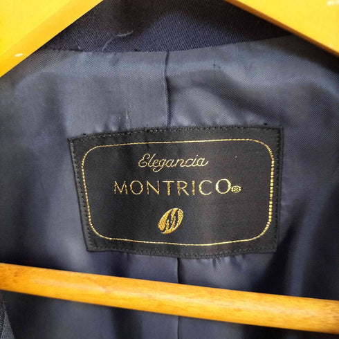 MONTRICO 金釦 ダブルブレスト紺ブレザー スカート セットアップ レディース JK 13BR PY 76