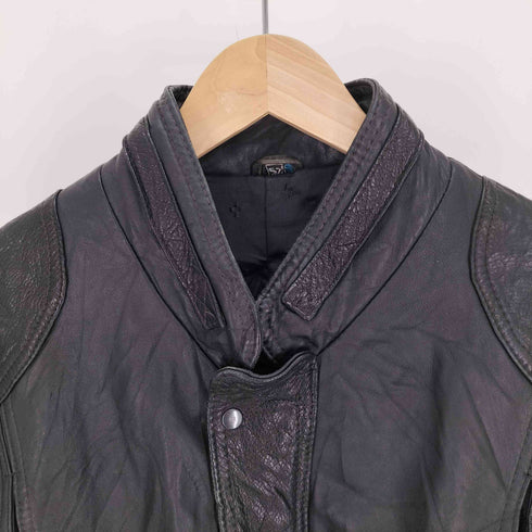 CUIR VERITABLE NAPPA ナッパレザー ジップデザイン レザーフライトジャケット メンズ 52