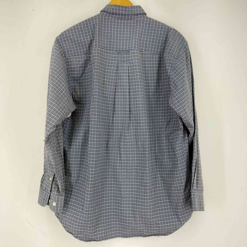 エディーバウアー Eddie Bauer 00S 黒タグ BD L/S コットンチェックシャツ メンズ import:S