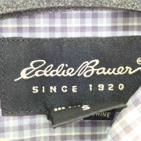 エディーバウアー Eddie Bauer 00S 黒タグ BD L/S コットンチェックシャツ メンズ import:S