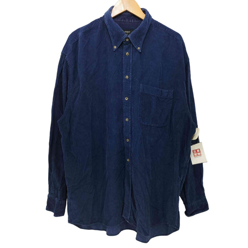 ALMOST BLUE ボタンダウン 細畝コーデュロイ ロングスリーブシャツ メンズ XXL