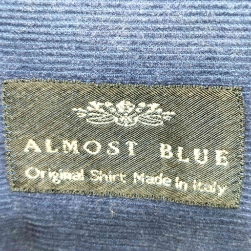 ALMOST BLUE ボタンダウン 細畝コーデュロイ ロングスリーブシャツ メンズ XXL