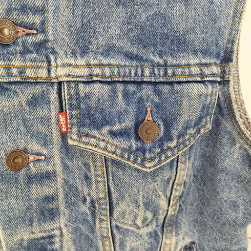 リーバイス Levis 80S USA製 70506-0216 4th型 デニムベスト メンズ US:40