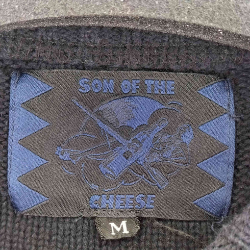 サノバチーズ SON OF THE CHEESE ロゴ織りクルーネックニット メンズ JPN:3