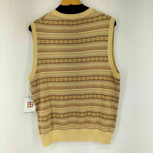 ギャップ Gap 90S OLD 総柄コットンニットベスト メンズ import:L